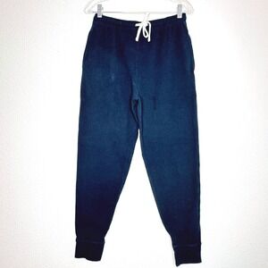 PACT Men's Organic Cotton Thermal Waffle Knit Joggers Medium Navy Athleisure